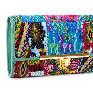 Clutch Hera Verde Menta Multirregión Oro D01