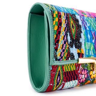 Clutch Hera Verde Menta Multirregión Oro D01