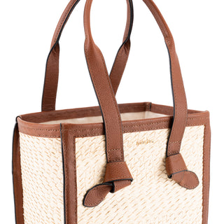 Terra Petate Bag Cuero Café Oro
